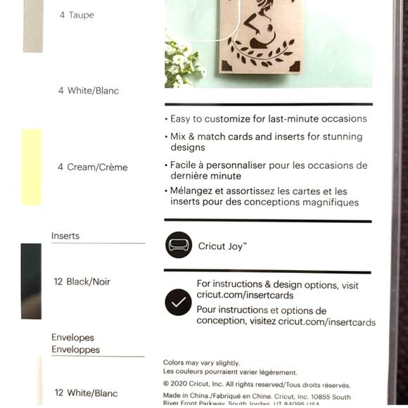 Elegant Neutrals Sampler – Cricut Joy Compatible Inserts - Picture 2 of 2